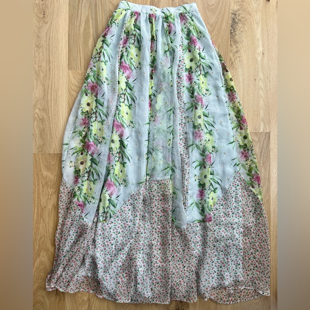 French Connection Desert Tropicana Chiffon Skirt